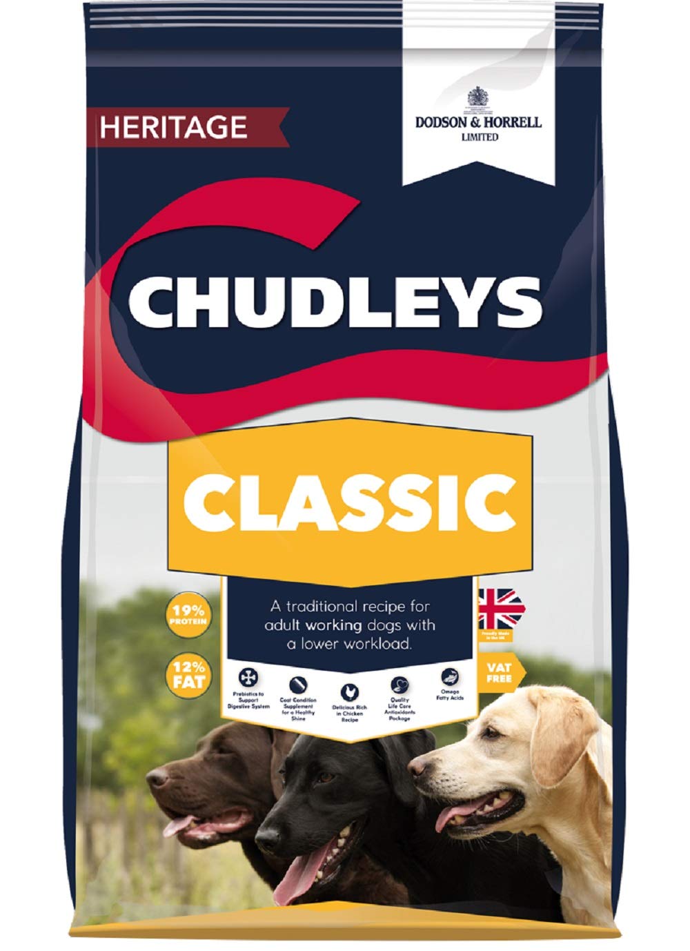 Chudleys Classic Complete Dry Dog Food - Rich in Chicken, 15 kg