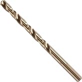 BOSCH CO2143B 1-Piece 1/4 in. x 4 in. Cobalt M42 Metal Drill Bit with Three-Flat Shank for Drilling Applications in Stainless Steel, Cast Iron, Titanium, Light-Gauge Metal, Aluminum