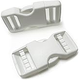 VTACOUTV Hebilla para correas de nailon de 1 pulgada/0.984 in, 2 hebillas de liberación lateral rápida, hebilla de plástico r