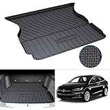 Mixsuper Cargo Liner Durable Odorless All Weather 3D Trunk Floor Mat Only for Tesla Model X 5 Seat(Not for 6.7 Seat)