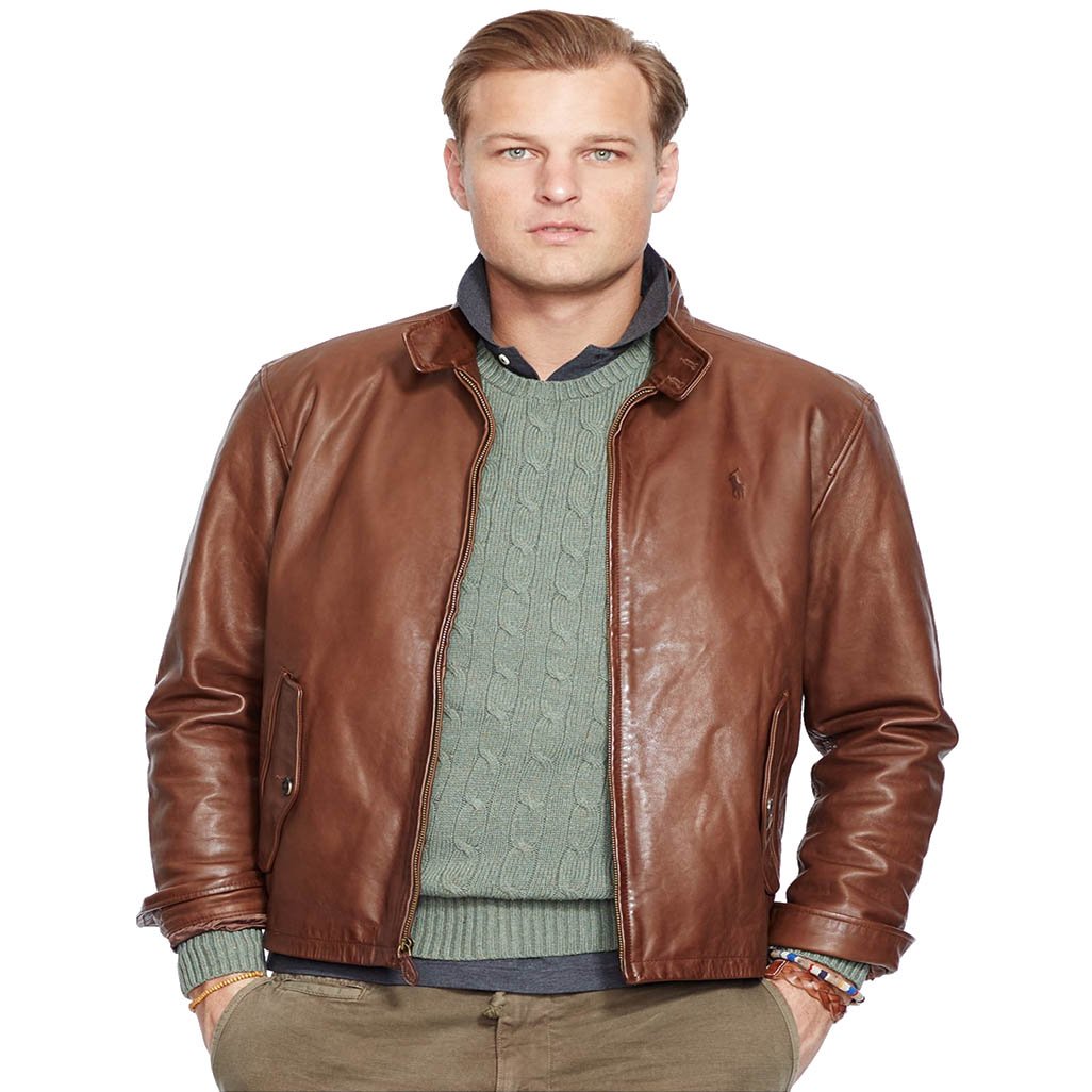 ralph lauren barracuda jacket tan