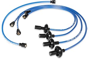 USSKYBOY 9407 Blue 7mm Silicone Ignition Plug Wires for VW Type 1, Compatible with Dune Buggy, fit for Vw Bug, Beetle, Karmann GHIA