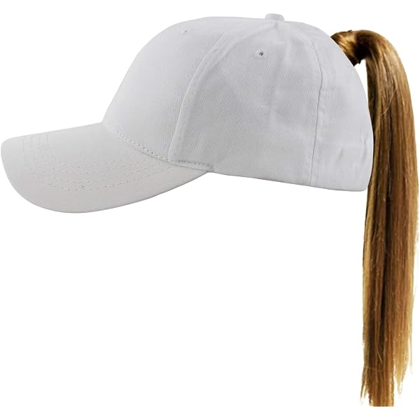 〽️Women Drying White High Ponytail Baseball Cap Trucker Bad Hair Day Adjustable Puddles 2 Oceans White Ponytail Trucker Hat for Women - High  main image 2