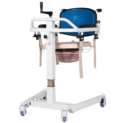 UJQNBM Patient Lift Transfer Chair, Wheelchair to Car Lift with 2 ...