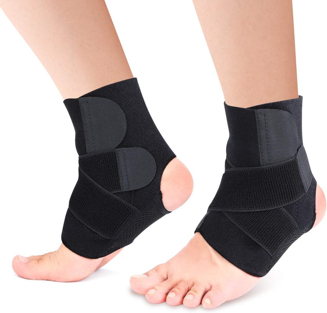 1 Paire Chevilliere de Maintien Entorse Sport, Attelle Cheville pour Pied Droit et Gauche