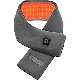 AnaAir Neck Heating Pad, Electric Heated Scarf with 5000mAh Power Bank, Cordless Neck Warmer for Pain Relief