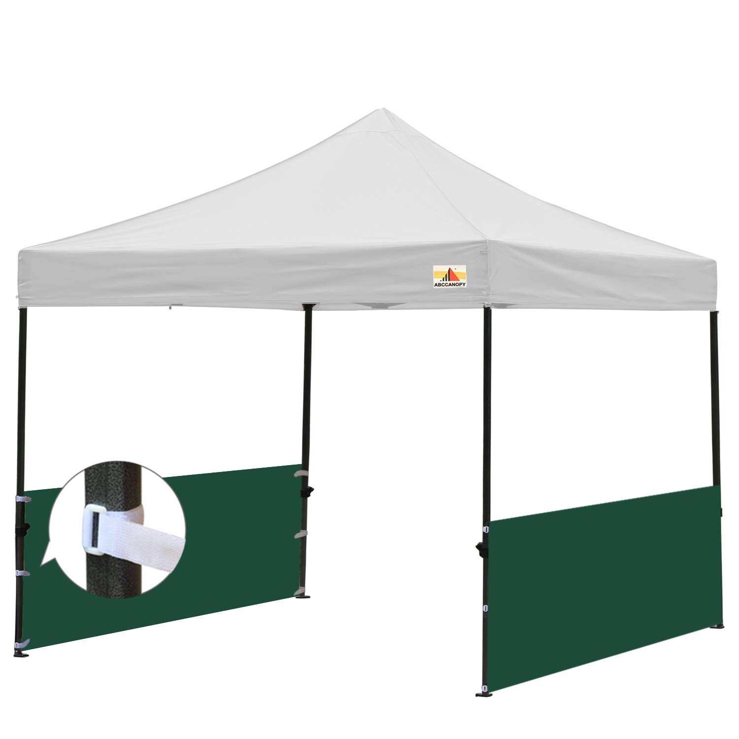 ABCCANOPY Sunwall Accessory, Two Half Walls for 10'x10', 10'x15', 10'x20' Pop Up Paty Canopy, 2 Half Walls Only. Canopy Purchased Separately (Forest Green)