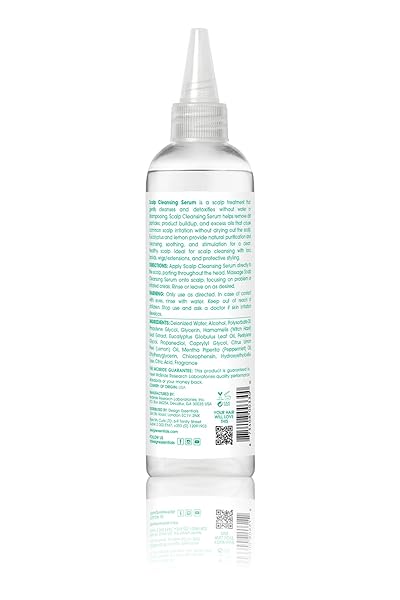 DESIGN ESSENTIALS SCALP AND SKIN CARE DETOXIFYING TONIC WITH PEPPERMINT OIL, HYDRATING, CRUELTY FREE, 4 OUNCES