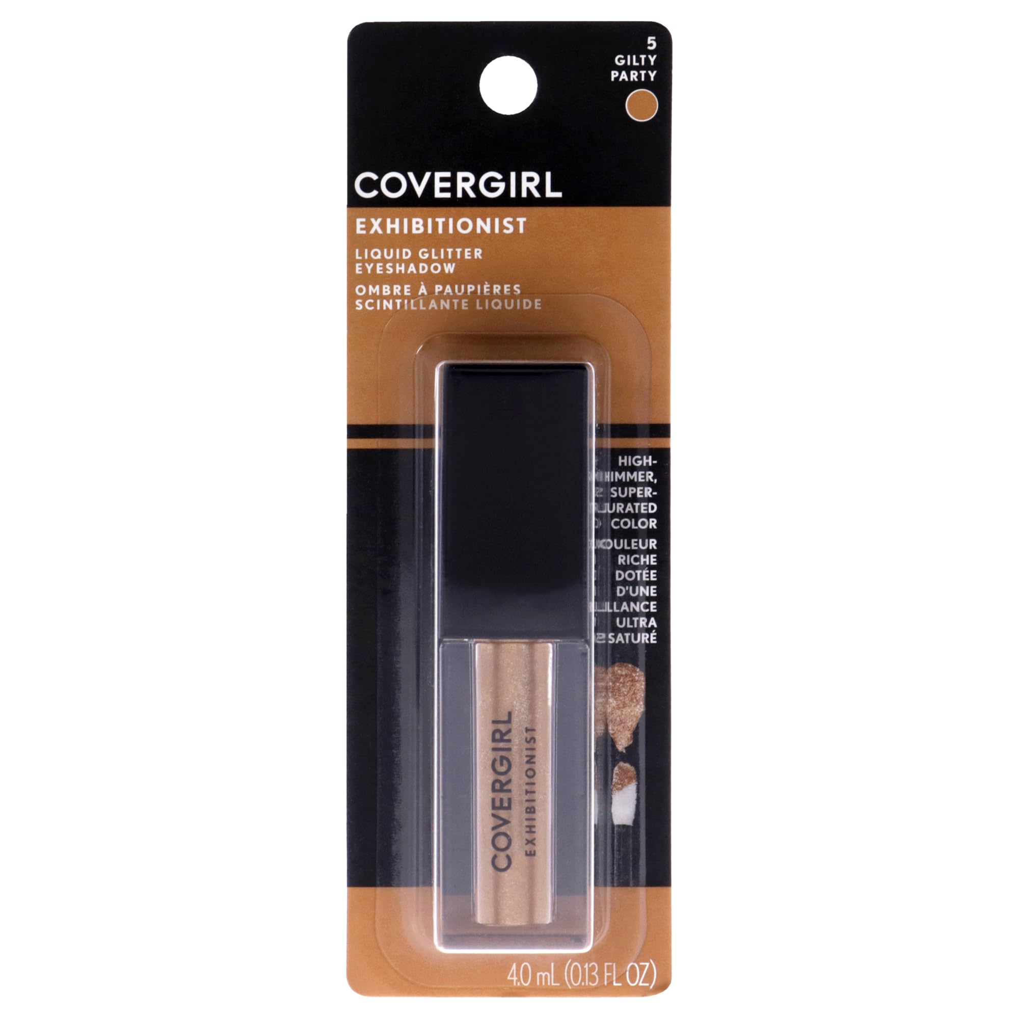 CoverGirl Exhibitionist Liquid Glitter Eyeshadow - 5 Gilty Party For Women 0.13 oz Eye Shadow