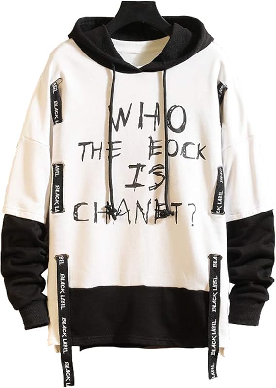Amazon Co Jp メンズ パーカー 長袖 フード付 カジュアル プルオーバー スウェットシャツ 原宿風 日系 トップス コート 大きなサイズ 白 服 ファッション小物