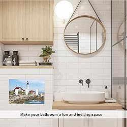 Pznen Triple Toggle Wall Plate, Lighthouse Coastal