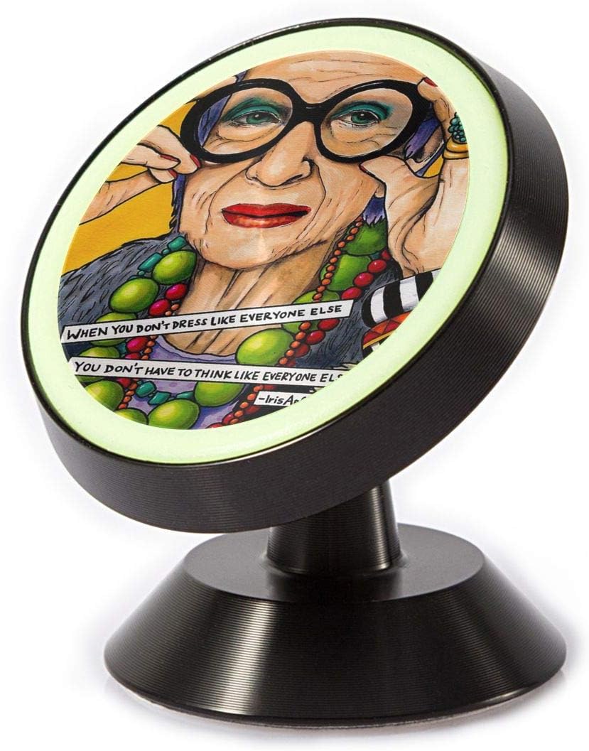 360° Free Rotating Magnetic Mobile Phone Frame Iris Apfel Magnetic Car Phone Holder