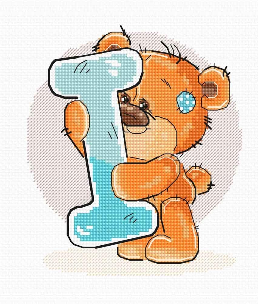 Luca-S SRL Letter „I” - Cross Stitch Kit