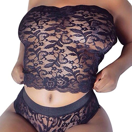 SEXYP Sexy Lingerie Lace Babydoll Womens Underwear Nightwear Sleepwear (X-Large, Black)