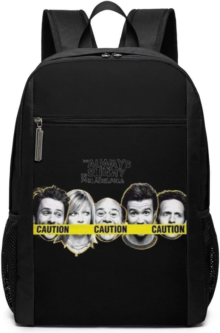 It's-Always-Sunny-in-Philadelphia-Season Canvas Backpack Travel Hiking Laptop School Computer Bags for Women & Men