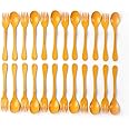 Knork Eco Plant Based 24 Pack Reusable Bamboo Flatware Set (Orange)