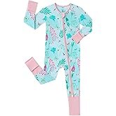 SUZEL Baby Viscose from Bamboo Pajamas - Infant Boys Girls Footless Zippy Pjs Sleep 'N Play Clothes - One Piece Romper