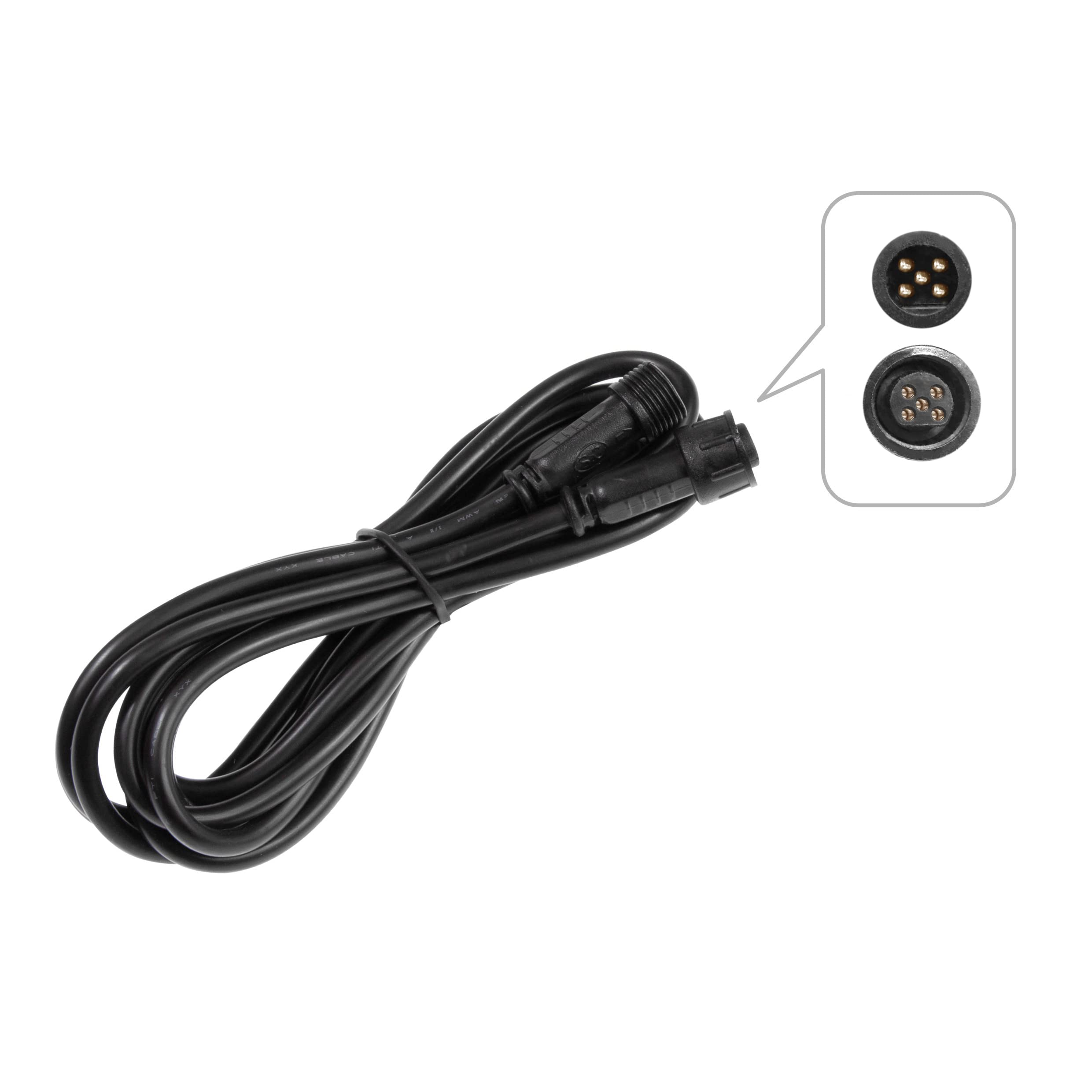CISALN Extension Cable for LED Decking Lights (5pin for RGBWW decking light, 2 meters)