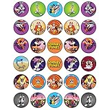 30 x Edible Cupcake Toppers – Looney Tunes Themed Collection of Edible Cake Decorations | Uncut Edible Prints on Wafer Sheet