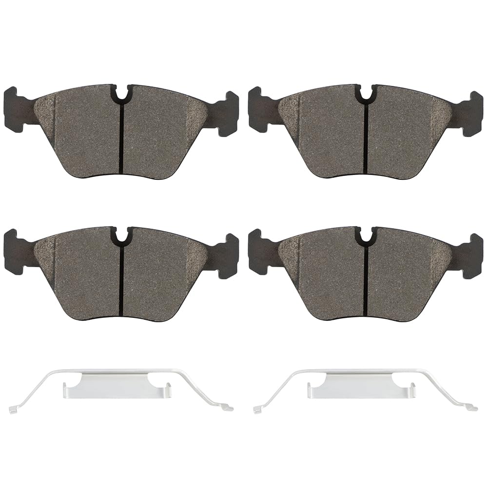 Photo 1 of SCITOO Ceramic Discs Brake Pads, 4pcs Front Brake Pads Brakes Kits fit 01-06 for BMW 330Ci,01-05 for 330i,01-05 for 330xi,05-06 for M3,04-10 forX3,06-08 for Z4