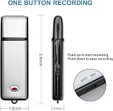 Podazz 8G Mini Digital Voice Recorder USB Rechargeable Metal Case view 3