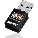 Wifi Dongle, AC600 802.11ac Dual Band 5GHz 600 Mbps Mini Wireless Network USB Wifi Adapter for PC Desktop Laptop, wifi receiver Support Windows 10/8/7/Vista/XP/2000, Mac Os X 10.5-10.13