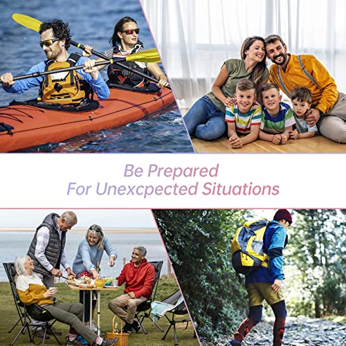 276PCS Personal First Aid Kit for Car Emergency Supplies Mini Compact Bag for Backpack, Basic Camping Essentials Survival Kit for Hiking Travel AMORNING with Scissors