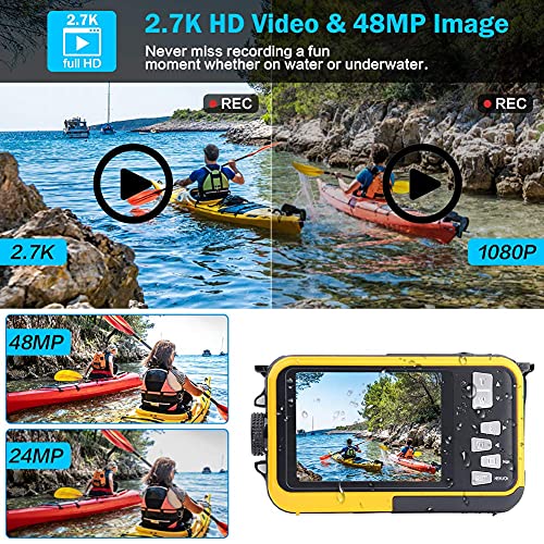 Splash Camera S & P Safe and Perfect Underwater Camera, Waterproof Camera Full HD 2 ...
