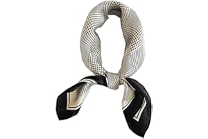 100% Mulberry Silk Scarfs for Women-Lightweight Square Satin Head Scarf-Small Silk Hair Scarf for Sleeping 21"x21"