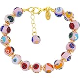 Glass Of Venice Murano Glass Mosaic Bracelet - Pink