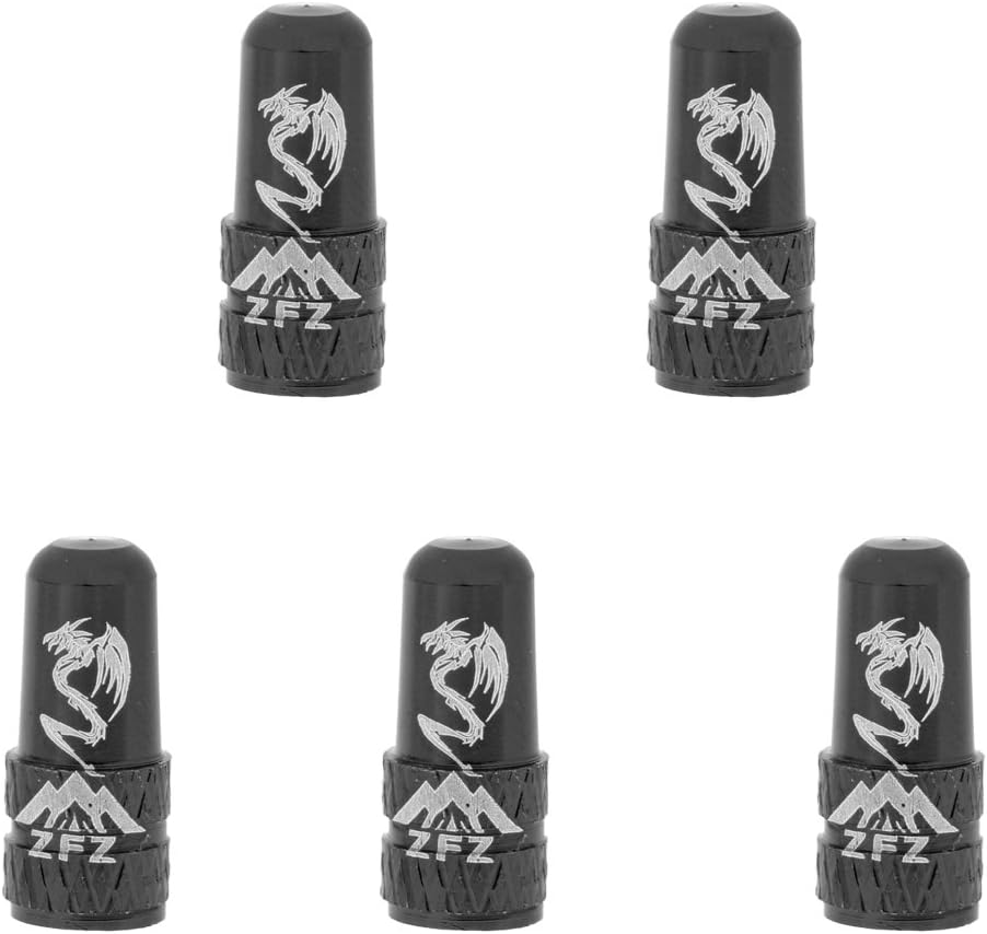 Jili Online 5 Pieces Valve Dust Caps Anodized Aluminium Presta Valve Caps MTB Fixie Car