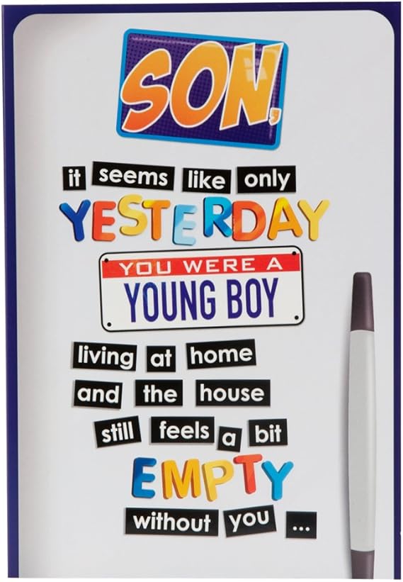 Hallmark Birthday Card For Son When You Were Young Medium Amazon 