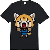 Aggretsuko Rage Front and Back Tee Shirt Comfort Colors Adult Heavyweight T-Shirt