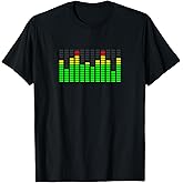 Retro VU Meter Sound Engineer Hi-Fi Stereo Music Lover T-Shirt