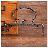 Ownstyle Clasp Metal Frame Purse Frame Kiss Clasp Lock Squared Design 8 Inch (C)