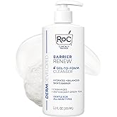 RoC Barrier Renew Gel to Foam Non Drying Foaming Facial Cleanser to Hydrate Skin, facial cleanser for sensitive skin, 12 Ounces
