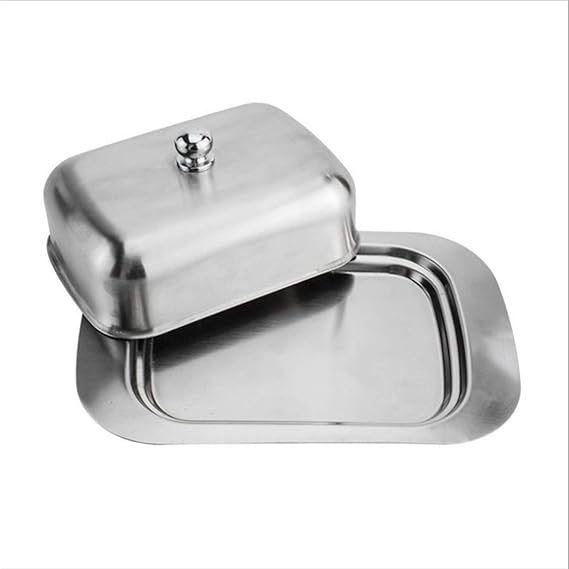 Exquisite And Durable Stainless Steel Butter Dish With Lid, The Perfect