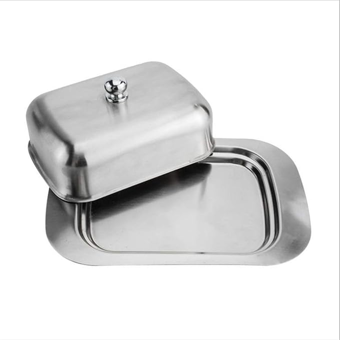 Exquisite And Durable Stainless Steel Butter Dish With Lid, The Perfect