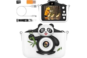 ADICOP Kids Camera for Girls Boys Toddlers Childrens Age 3-8 Digital Selfie with 64GB Card for Son Daughter Grandson Granddaughter Christmas Birthday Gifts
