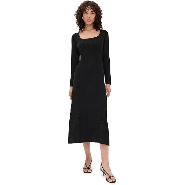 green emerald velvet dress FAITH KNIT RIBBED STRIPED DRESS-GREEN – Lucca Couture main image 0