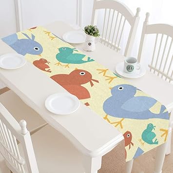 Amazon Com Wuwuwu Camper Table Runner Cute Cartoon Funny