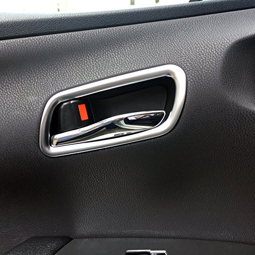 HIGH FLYING Door Inner Handles Bowl Decorative Sticker Trim 4PCS For Toyota Prius Prime 2016-2018 - Thumbnail 2