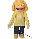 Katie, Peach Girl, Full Body, Ventriloquist Style Puppet, (25 Inches)