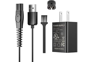 Xxszhy 5V Fast Charger Fit for Philips Norelco One Blade QP2724 QP2834 QP1324 QP4631 QP6542 QP6552 QP4530 QP1924 MG7910 MG5910 MG9510 MG9525 Fit for Phillips One Blade Trimmer Electric Shaver Razor