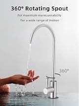 Bifordo Drinking Water Tap SUS304 Lead-Free Brushed Nickel Kitchen Faucet view 4