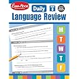Evan-Moor Daily Language Review, Grade 8 Actvities Homeschooling & Classroom Resource Workbook, Reproducible Worksheets, Teacher Edition, Daily Practice, Skills Accessment, Grammar, Punctuation