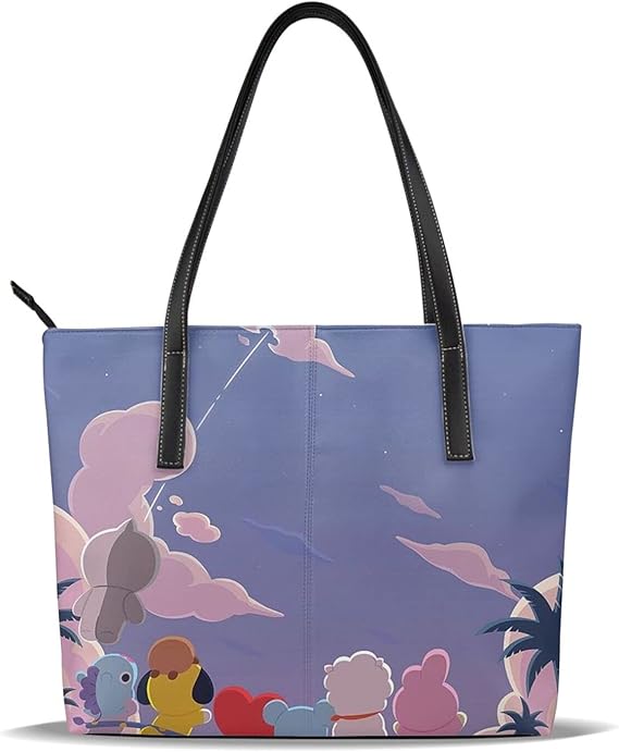 Amazon Bt21 バッグ レディース トートバッグ ショルダーバッグ ハンドバッグ 通勤 鞄女性用 大容量 防水 シューズ バッグ