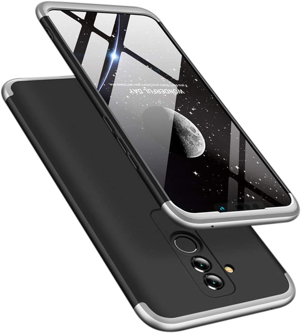 UNIYA Huawei Mate 20 Lite Case, 3 in 1 Hard PC 360 Degree Shockproof Protective Case Cover