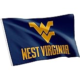 Desert Cactus West Virginia University WVU Flag - 3 x 5 Feet Mountaineers Banner, Indoor/Outdoor Durable Fabric, 100% Polyester Design (Style 5)