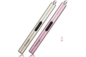 Aneagle Electric Candle Lighter Upgraded USB Type-C Rechargeable Candle Lighter Windproof Flameless Plasma and LED Battery Display Arc Safety Candle Lighter for Candle Grill Camping